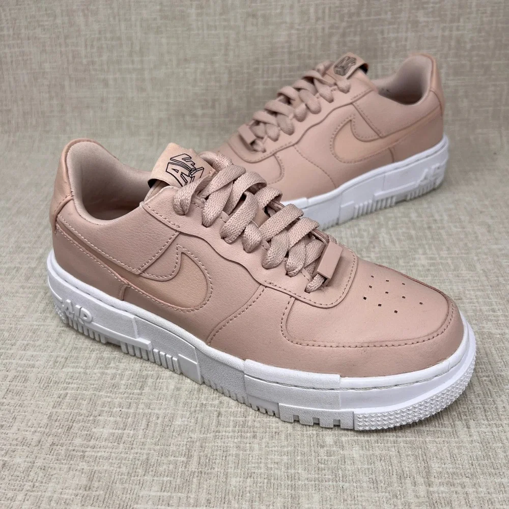 Nike Air Force 1 Pixel Particle Beige Pink CK6649-200 Womens Sneakers‎ Size 6